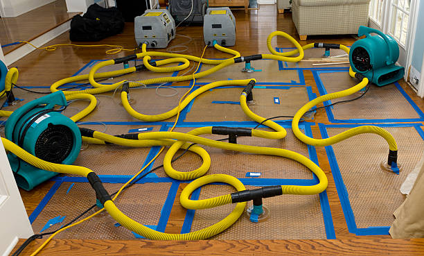 Professional Storm Water Damage Restoration technician working in Davenport, WA